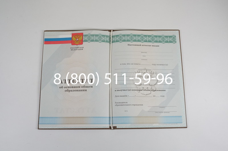 Аттестат за 9 класс 2011-2013 годов в Новосибирске